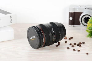 Camera Lens Coffee Mug with Lid