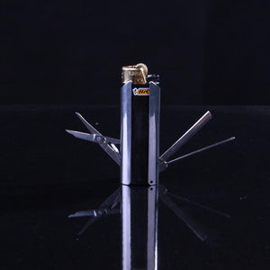 Outdoor Camping EDC Gear Stainless Steel Lighter Multitools For Lighter